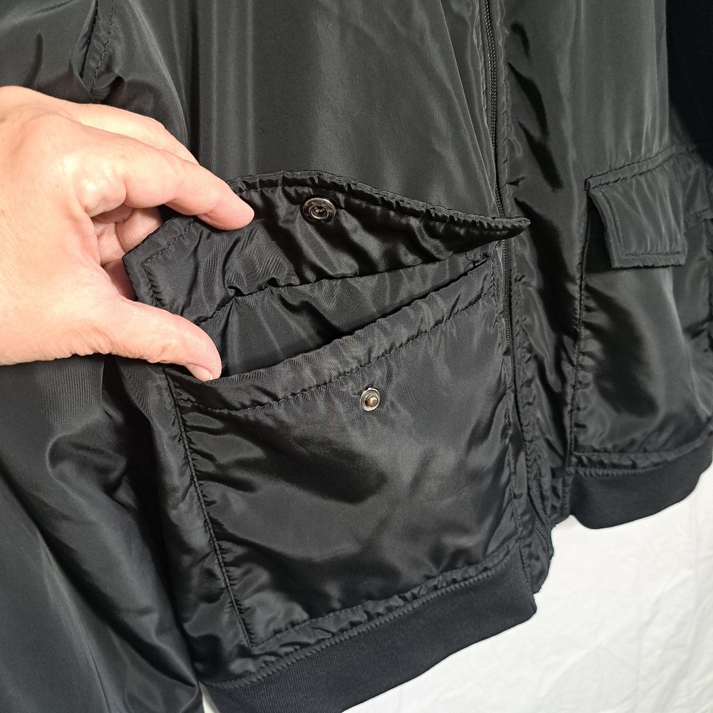 Bomber Style Jacket with Sherpa Collar by Brave Soul, London. - Picture 9 of 15